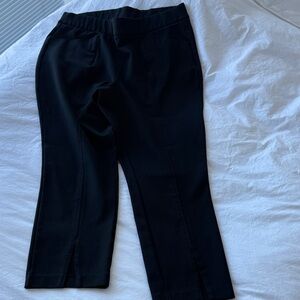 Ava & Viv Black Pull-On Stretch Knit Pants